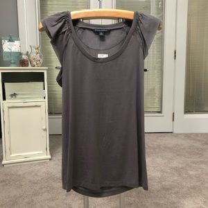 Banana Republic Top Blouse Gray Size Small